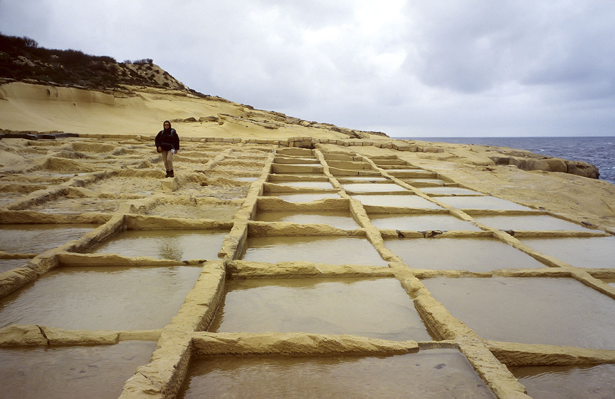 mlt332_salines_reqqa_point.jpg -  Ile de Gozo Gharb - Xaghra les salines de Reqqa Point